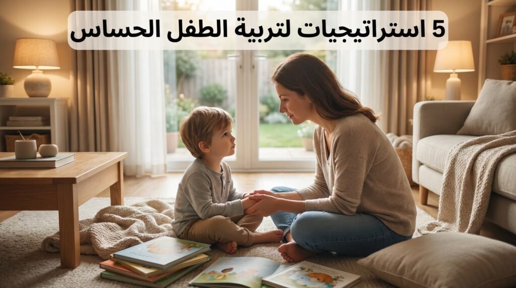 تربية الطفل شديد الحساسية من خلال بيئة هادئة ودعم عاطفي داخل المنزل