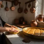 صينية الحلبة الفلسطينية الأصلية مع القطر والسميد