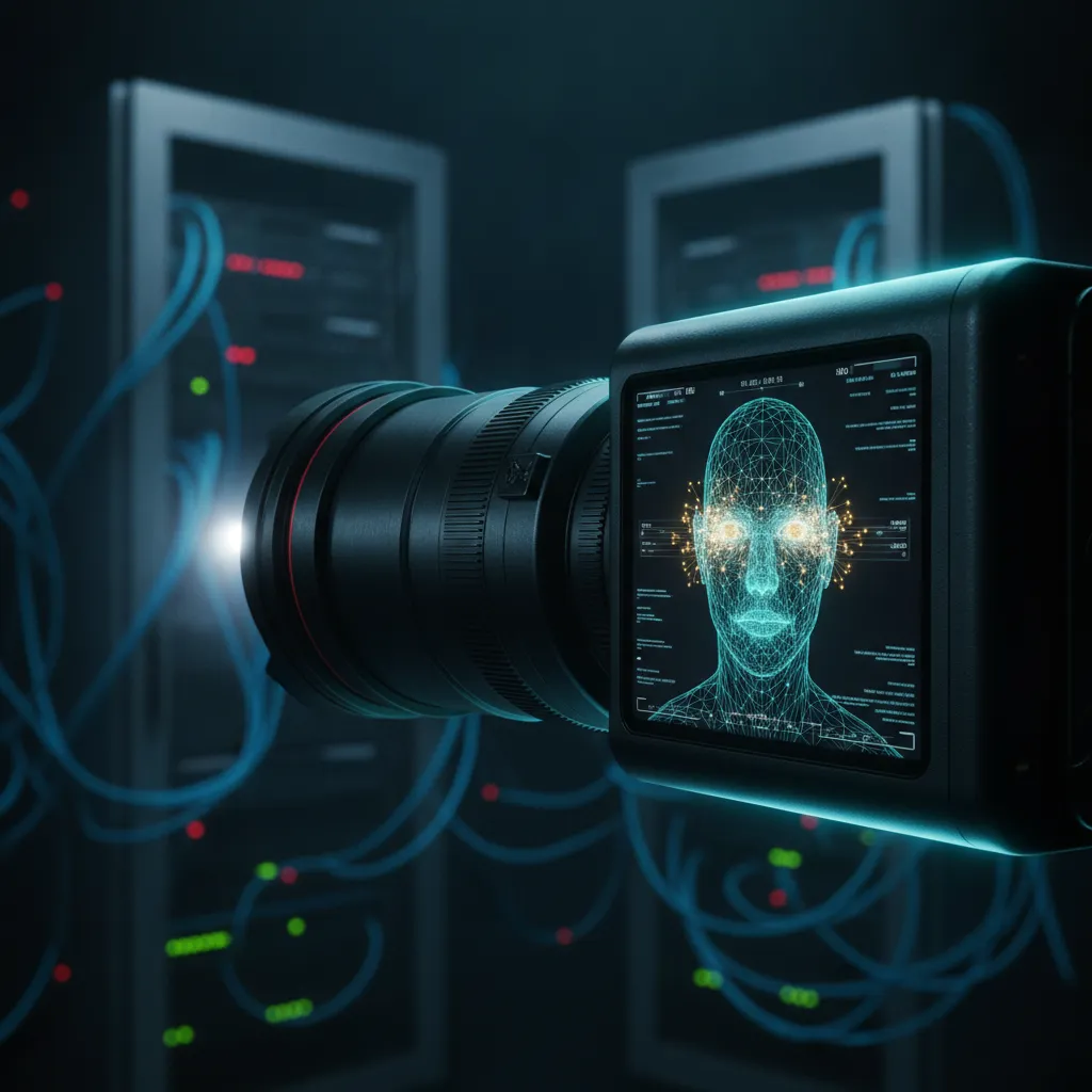 كيف تتعرف الكاميرا على الوجوه؟ رسم توضيحي يظهر كيف تتعرف الكاميرا على الوجوه والملامح