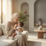 طفل نائم يعاني من صوت خرخرة في صدر الرضيع